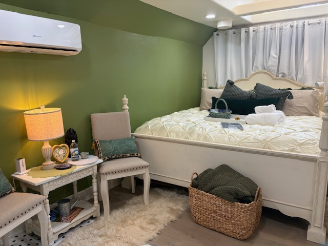 Moldavite Portal Room—a peaceful sanctuary for rest, reflection, and transformation.