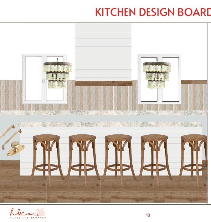 A glimpse of the Kitchen Design. This space has undergone the biggest renovation and we are excited to say "trust us on this!"