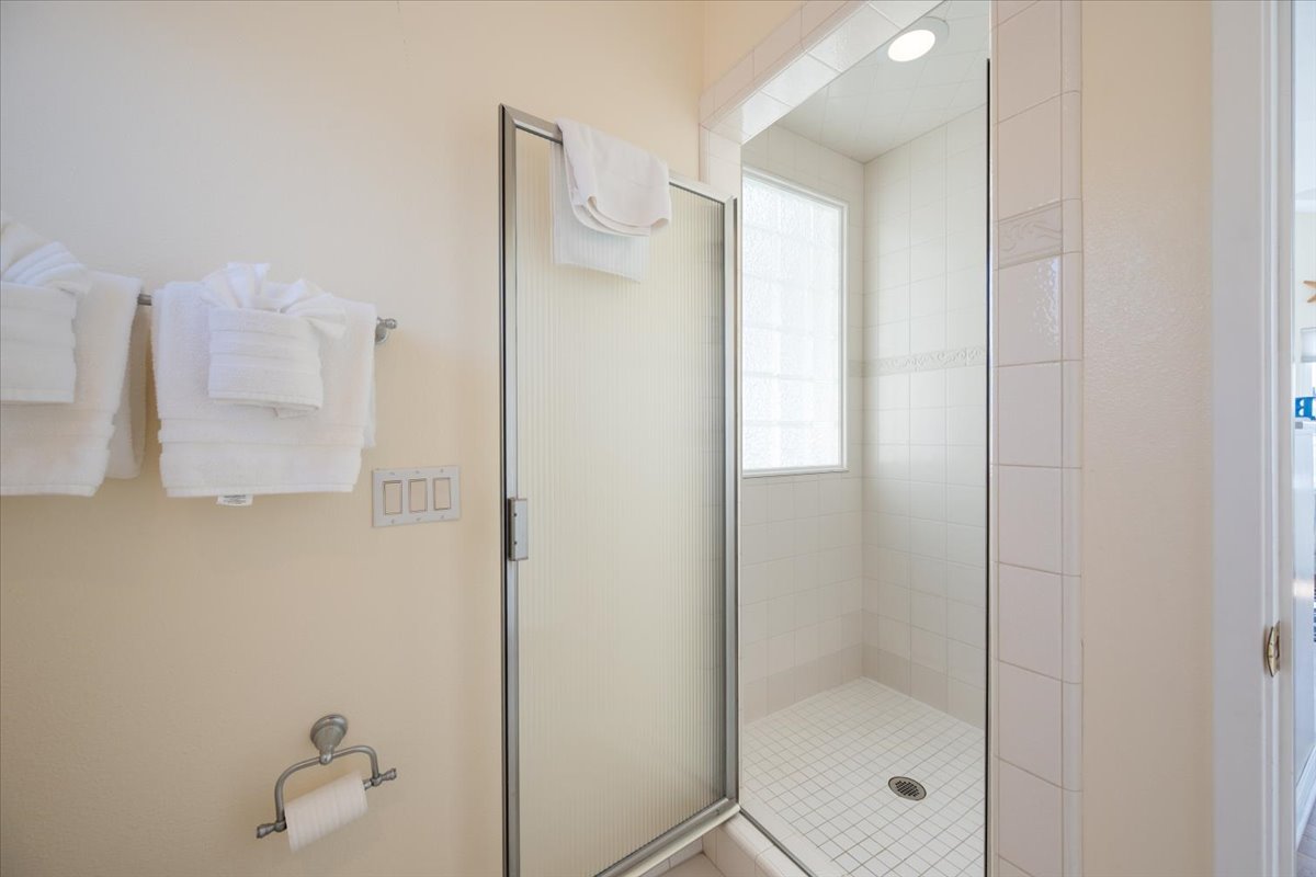 Shower in Upstairs Restroom