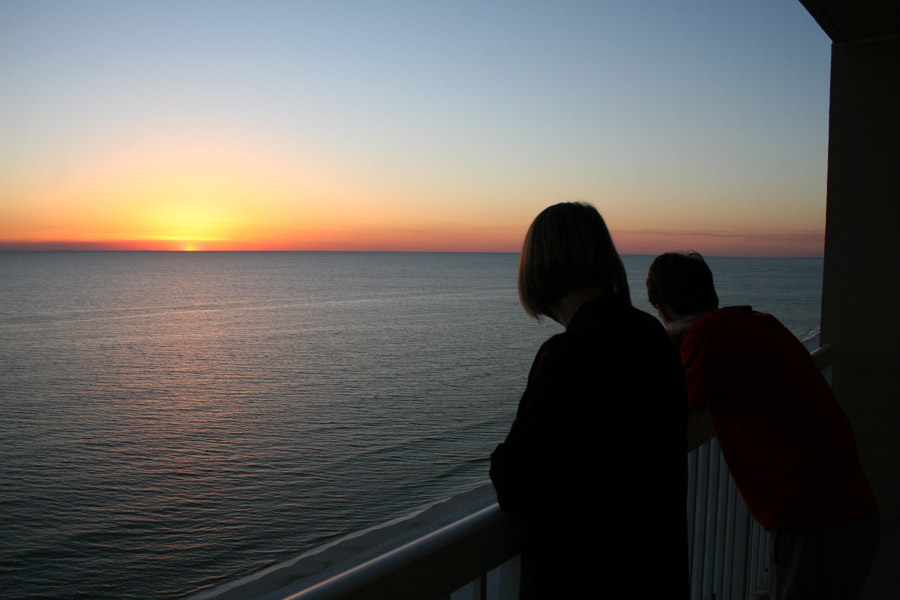 Sunset Views from the Balcony
