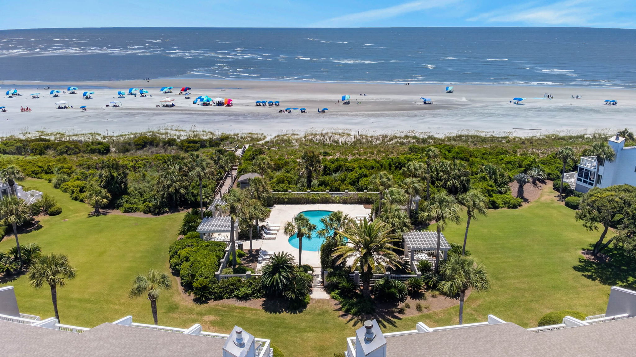 Beach Club Villas Pool and beach | Oceans 22 | 22 Beach Club Villas, Wild Dunes | IOP Escapes