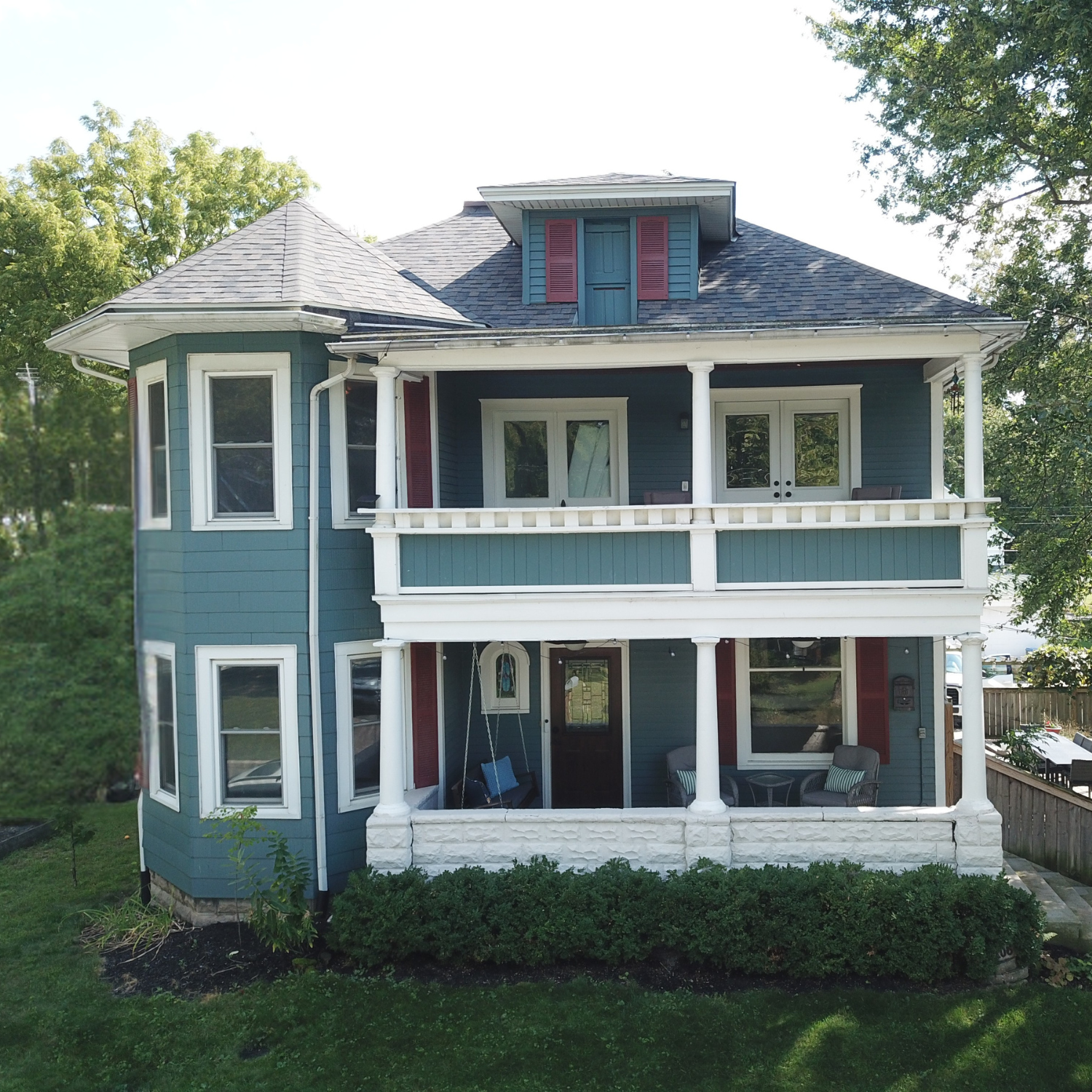 This is the front of the Wanderer's Rest Property, but please note this listing is for the Garden Level Apartment only which is accessed from the back of the home.