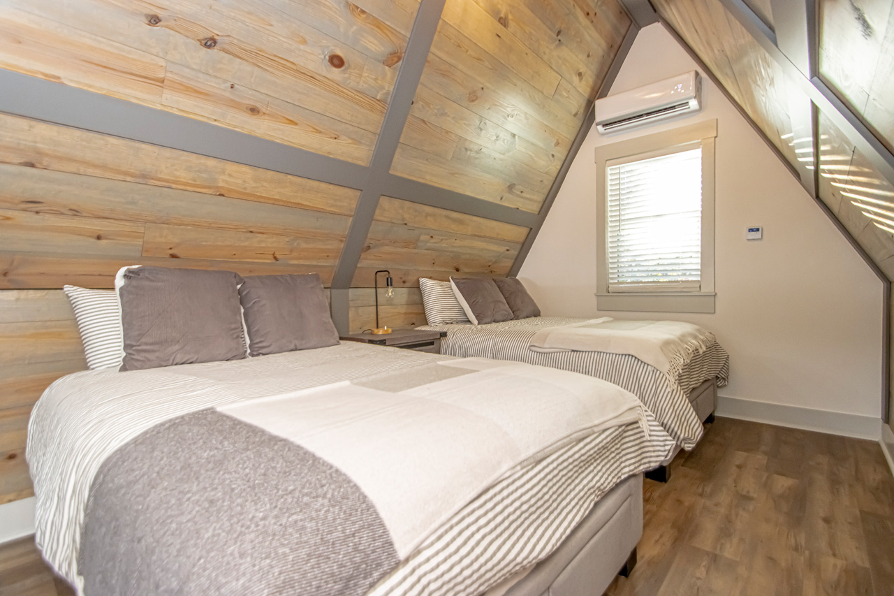 Two Double beds in the loft
