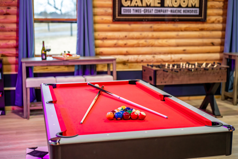 Entertainment is built in enjoy the pool table and foosball for fun nights in after a day of exploring.