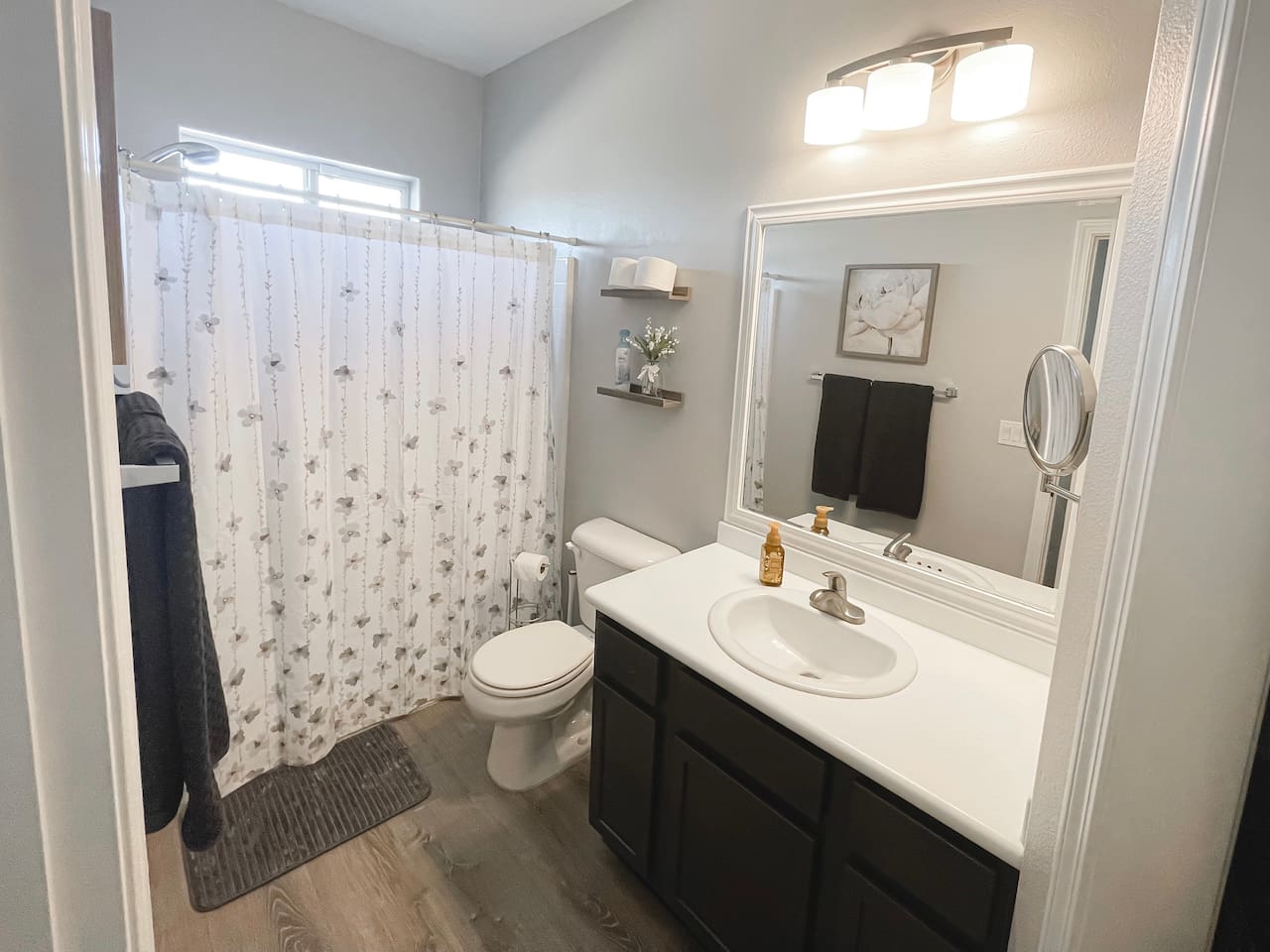 Private bathroom off bedroom #3 with shower only