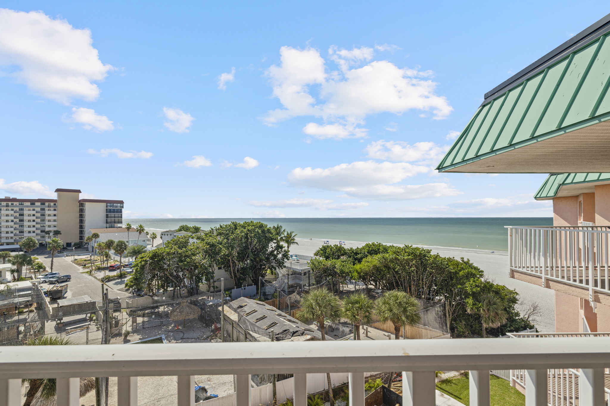 Gulf view from the massive balcony.