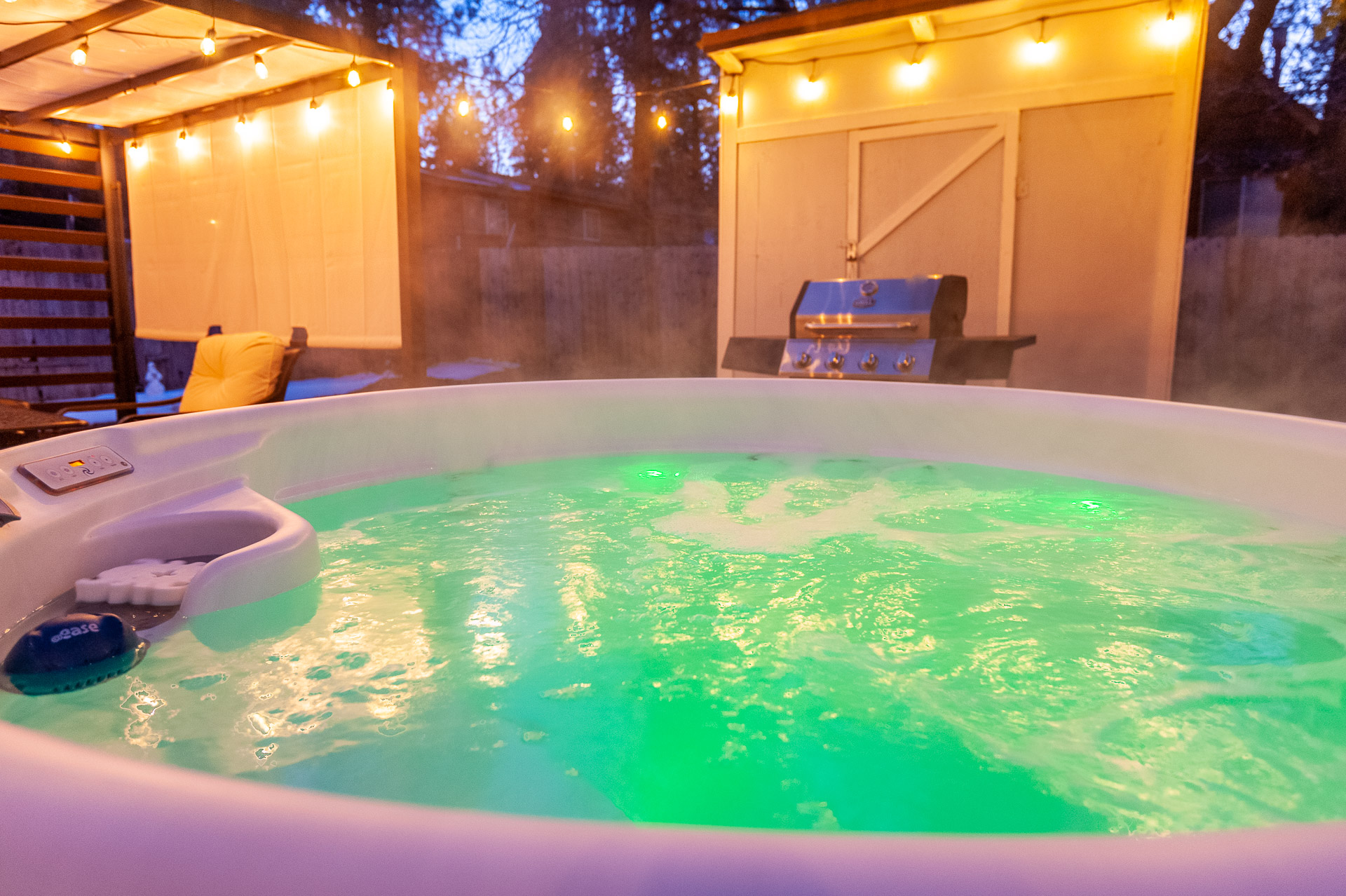 Sore muscles and aches? Try a soak in the hot tub