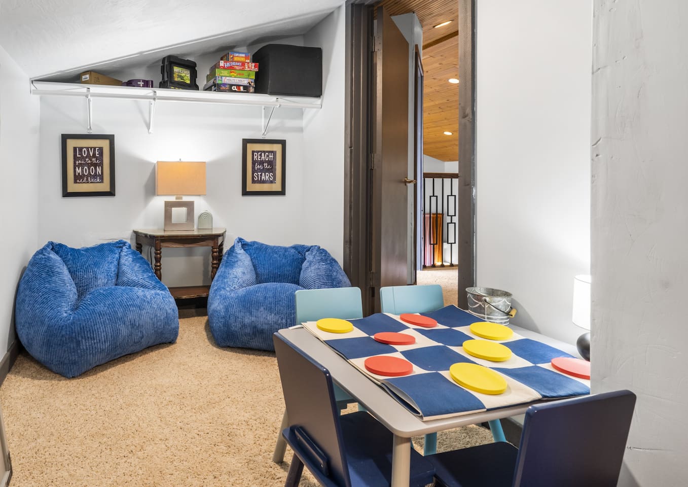 Upstairs playroom