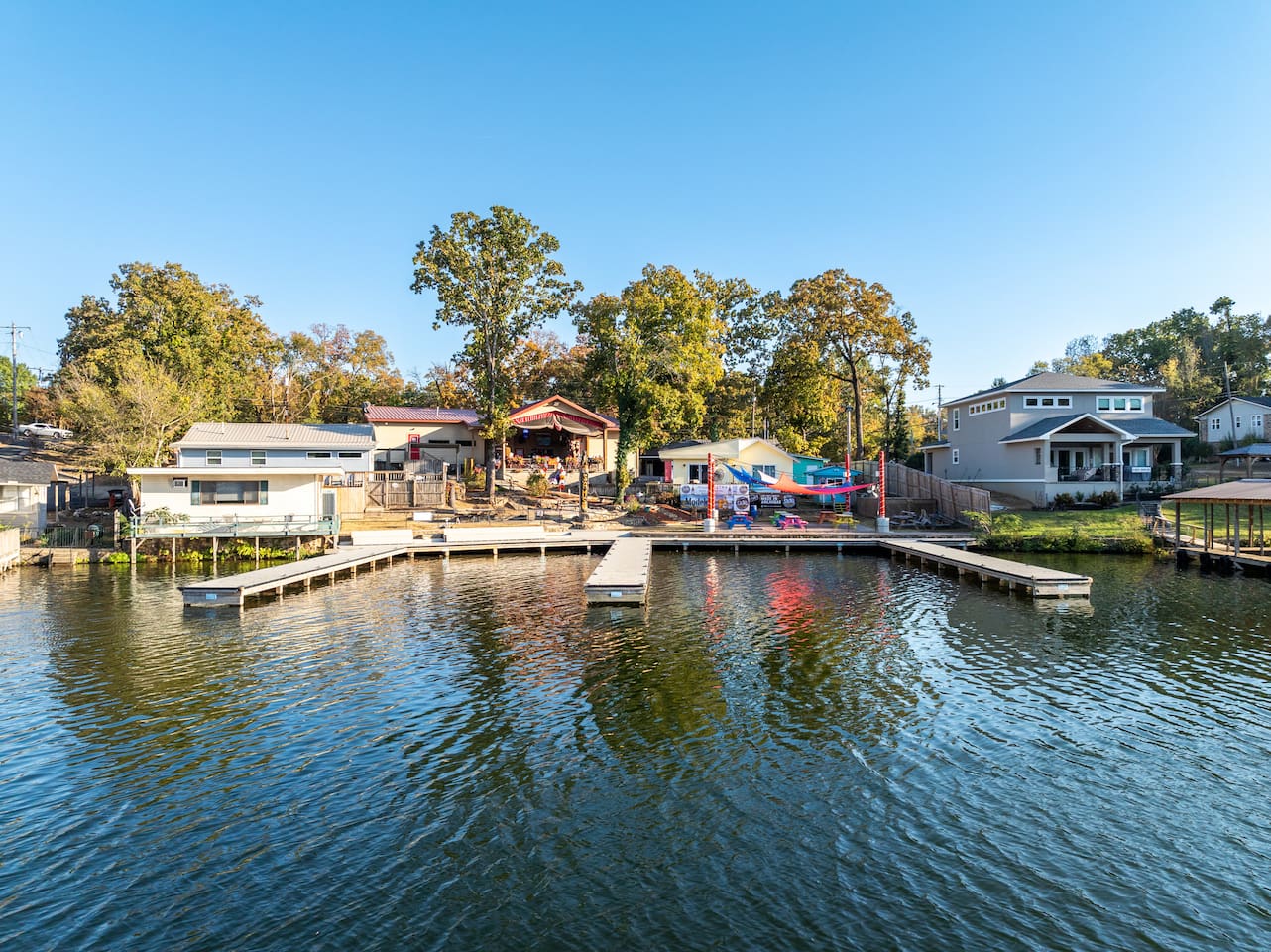 Guests may Swim or Fish off of the Docks and Boardwalk.