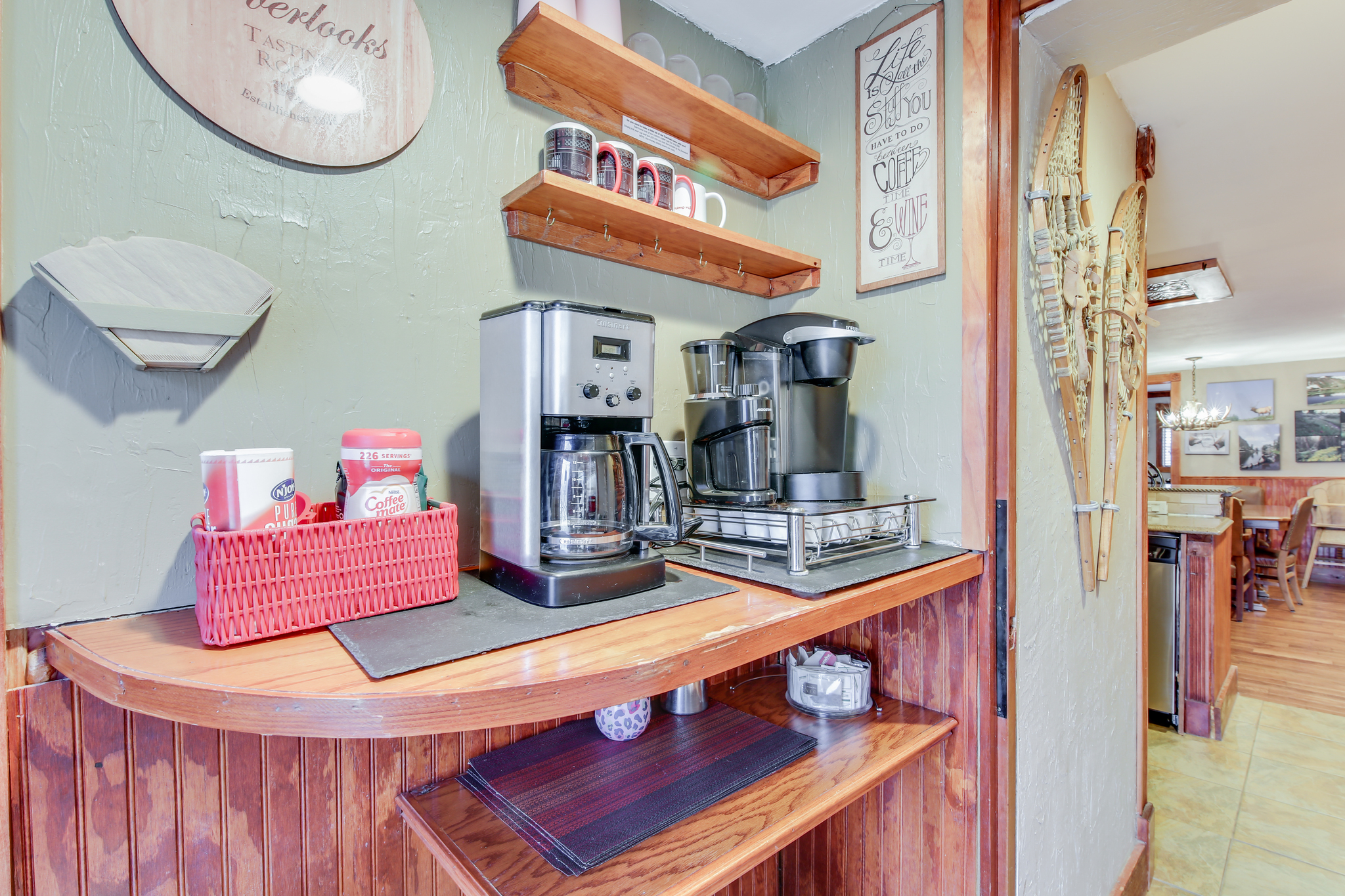 Dedicated coffee station to start your mornings right.