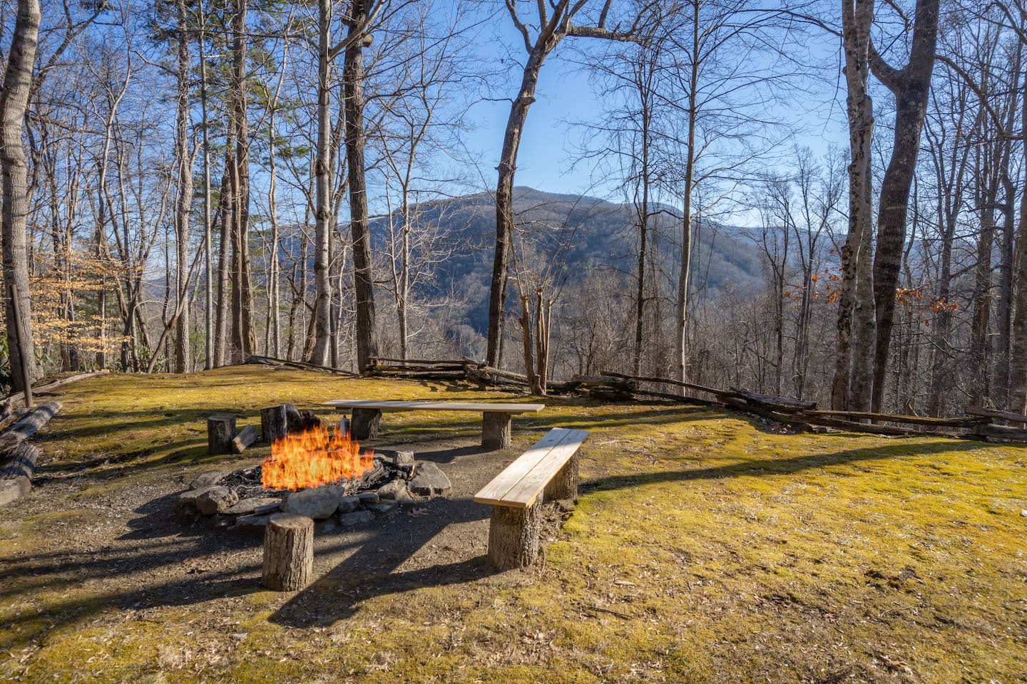 Enjoy the firepit area located in front of the home!
