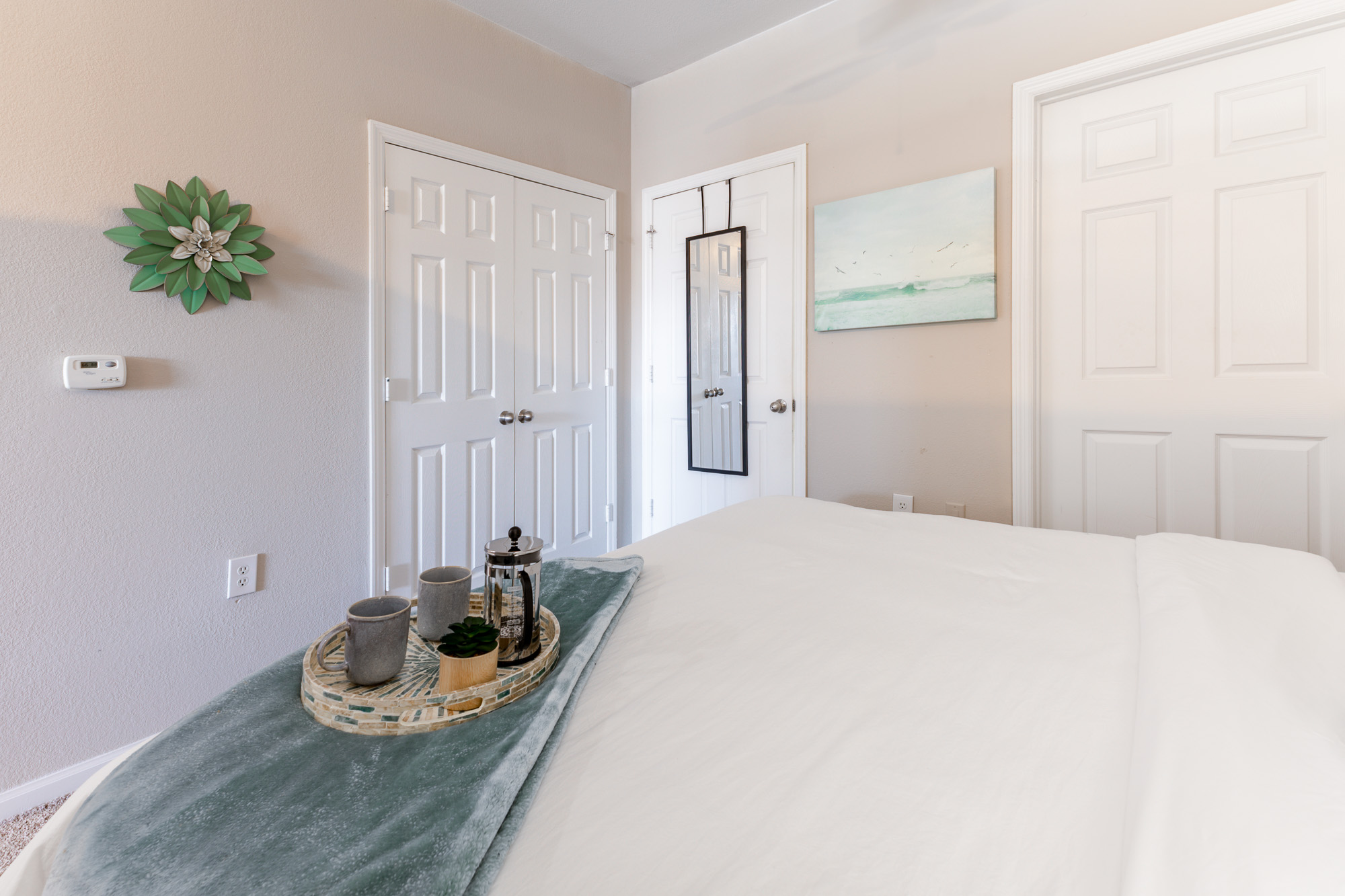 closet and bathroom off of bedroom