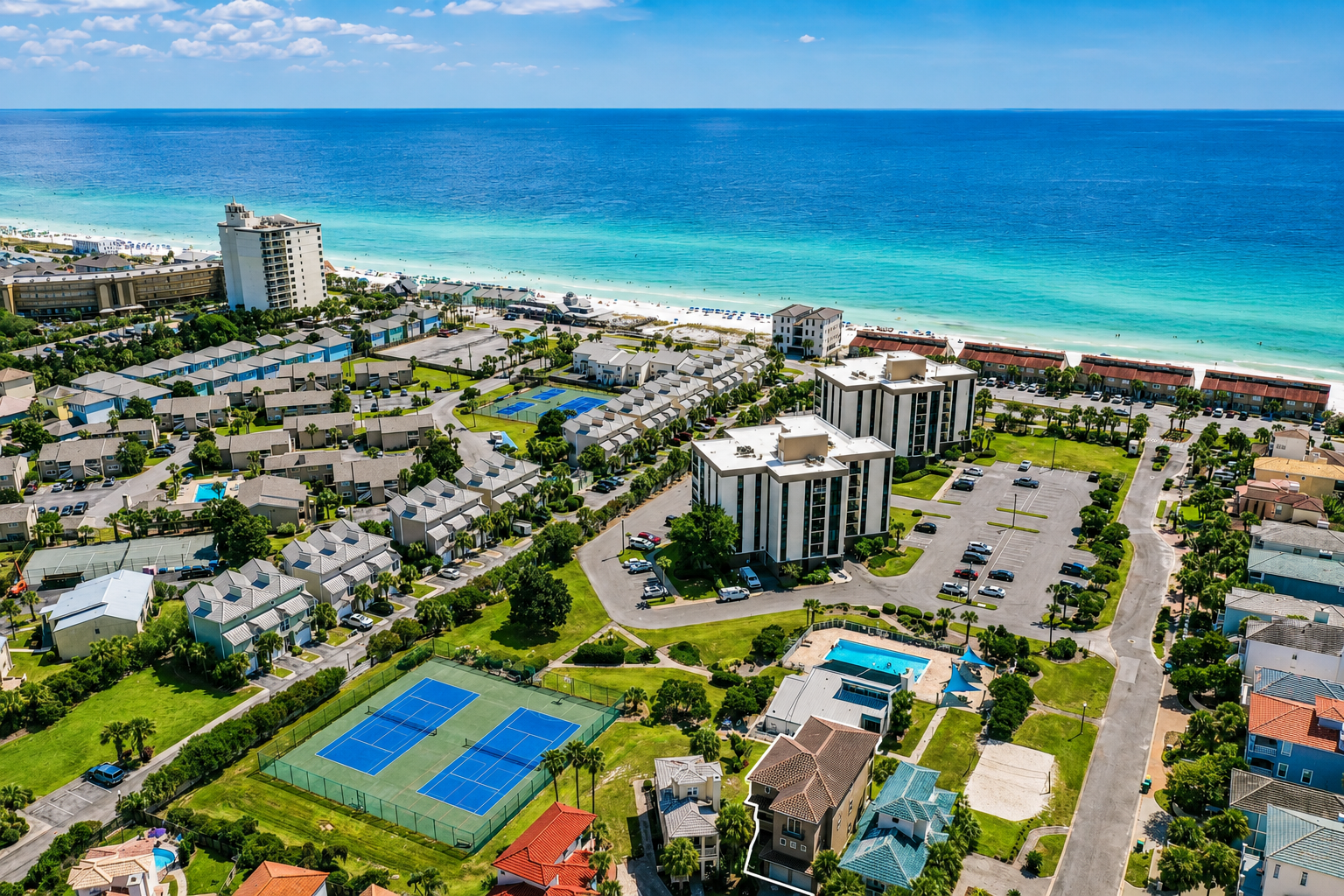 Oceanic View is just 720 ft to the beautiful private beach!