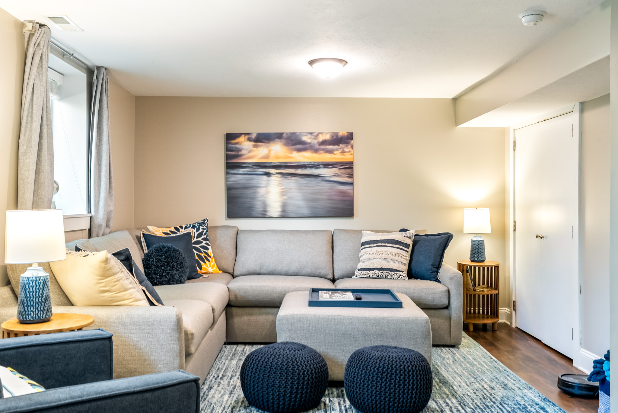 Cozy by day, restful by night. Beyond the thoughtful decor accents, this deep sectional opens up into a high-quality queen sleeper sofa, ensuring everyone in your group gets a wonderful night’s rest.