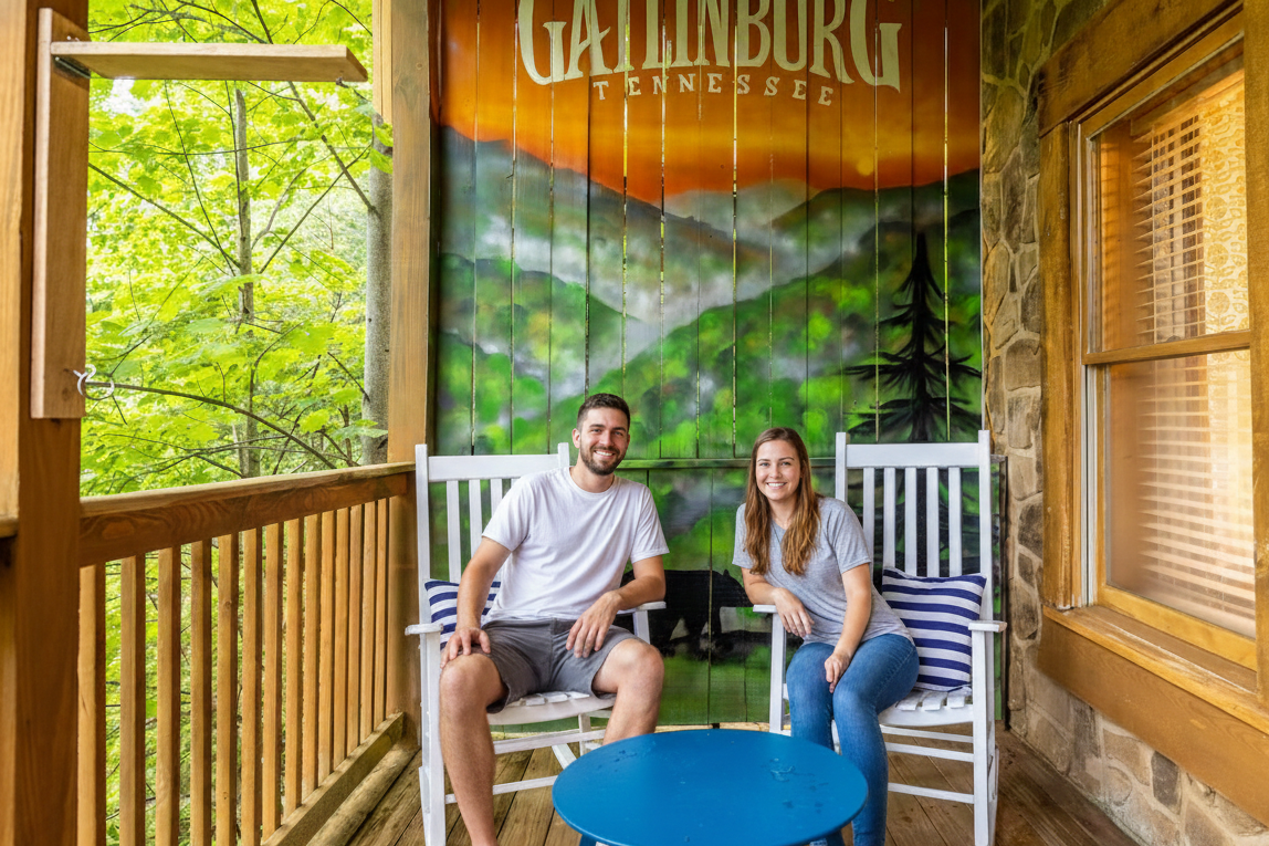What a great photo opp in front of the mural!