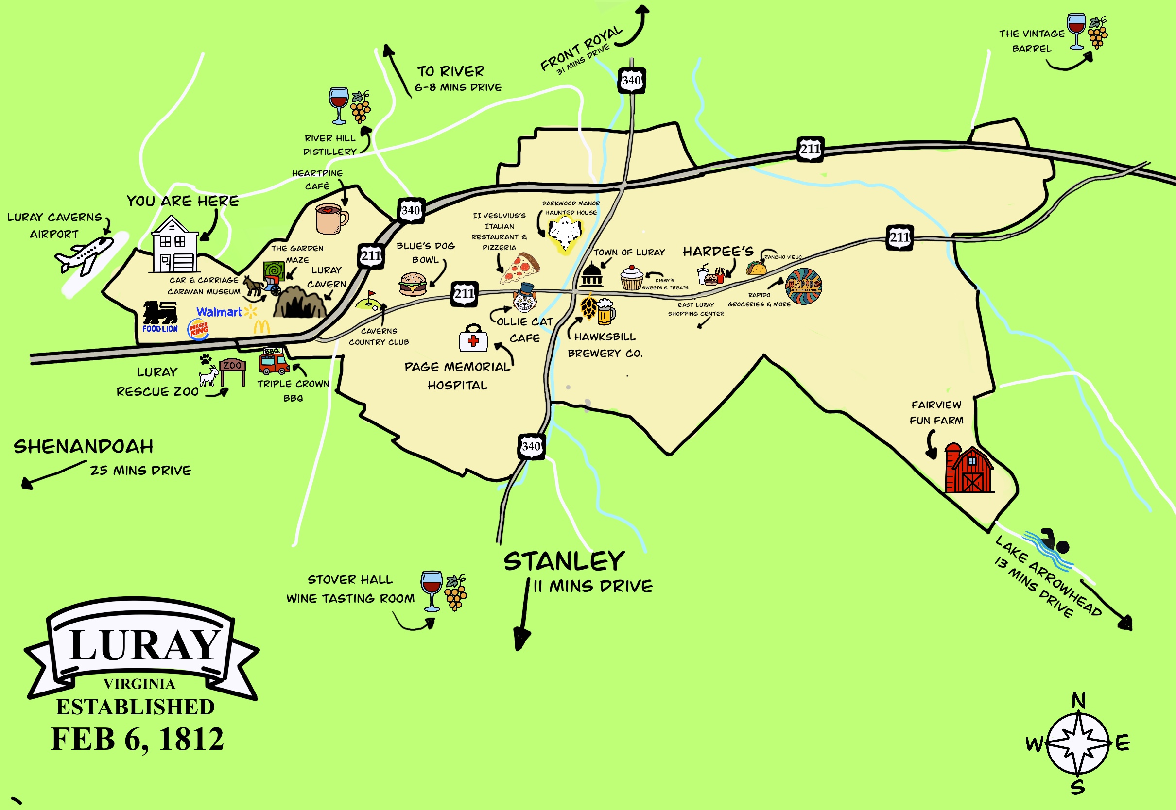 Your stay + nearby attractions — all on one map!