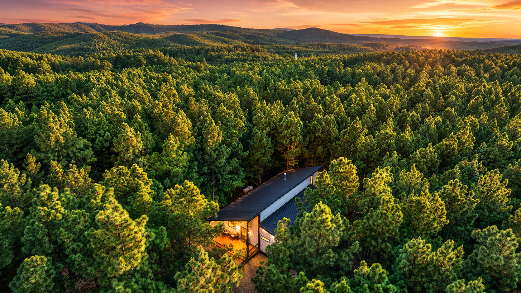 Wrapped in a canopy of towering pines, Cedar Stillness feels tucked away and secluded, giving you the quiet of the woods while keeping Hochatown just minutes away.
