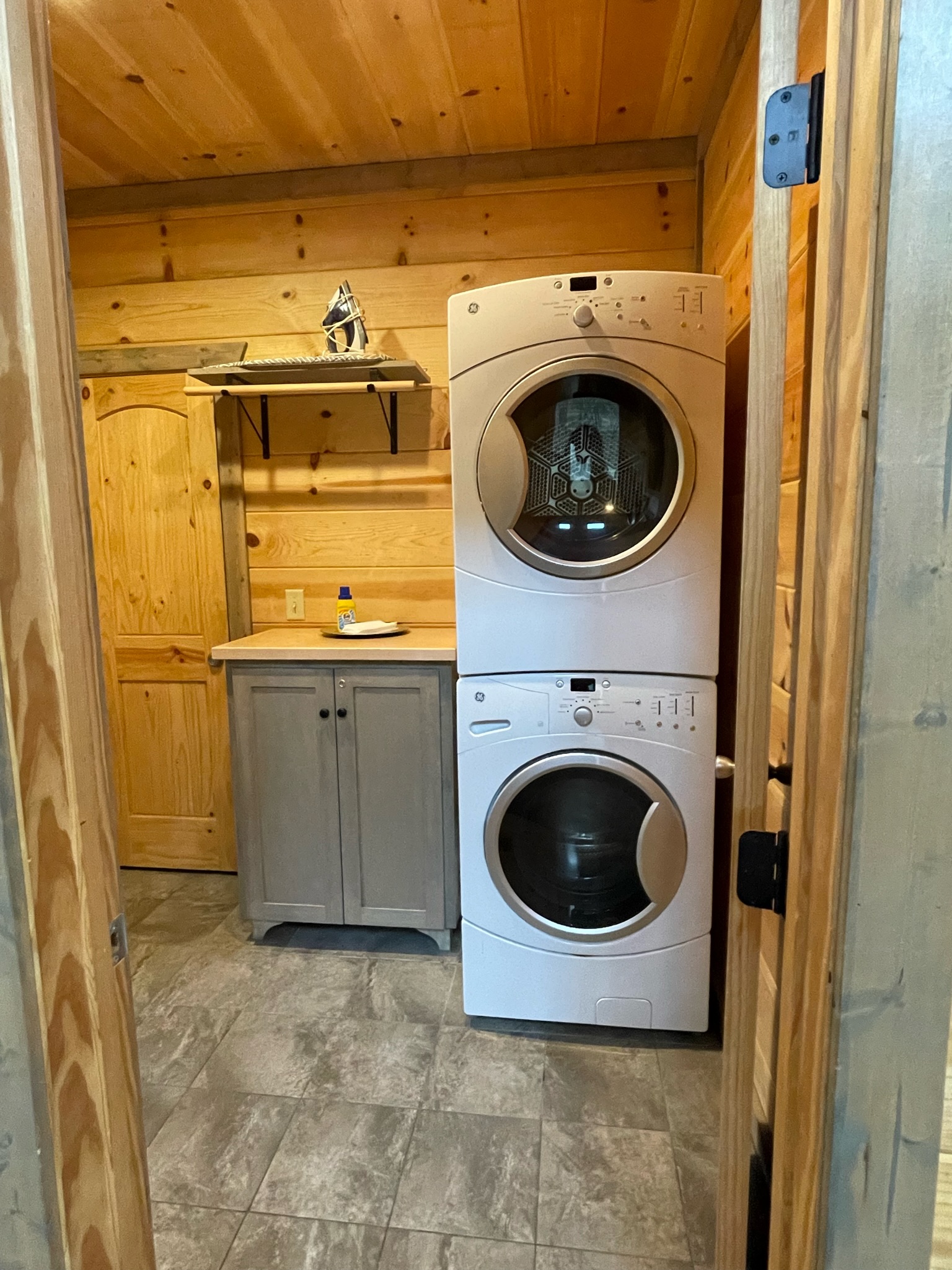Laundry room for your convenience during your stay. Makes a longer stay easy to pack lite. 