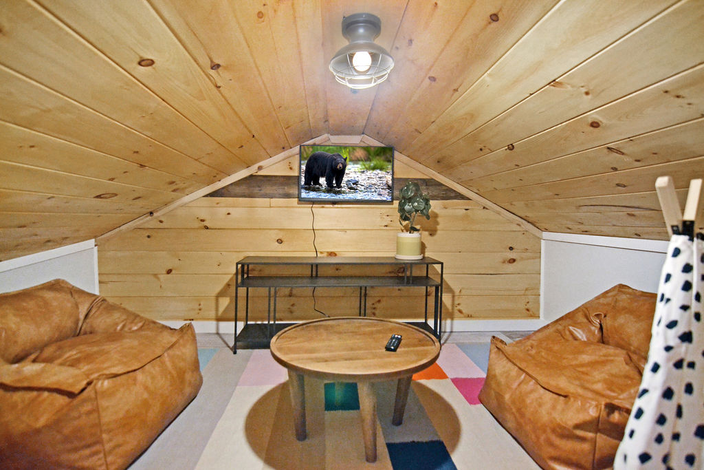 Ellijay Cabin: Cozy Sitting area in the Loft