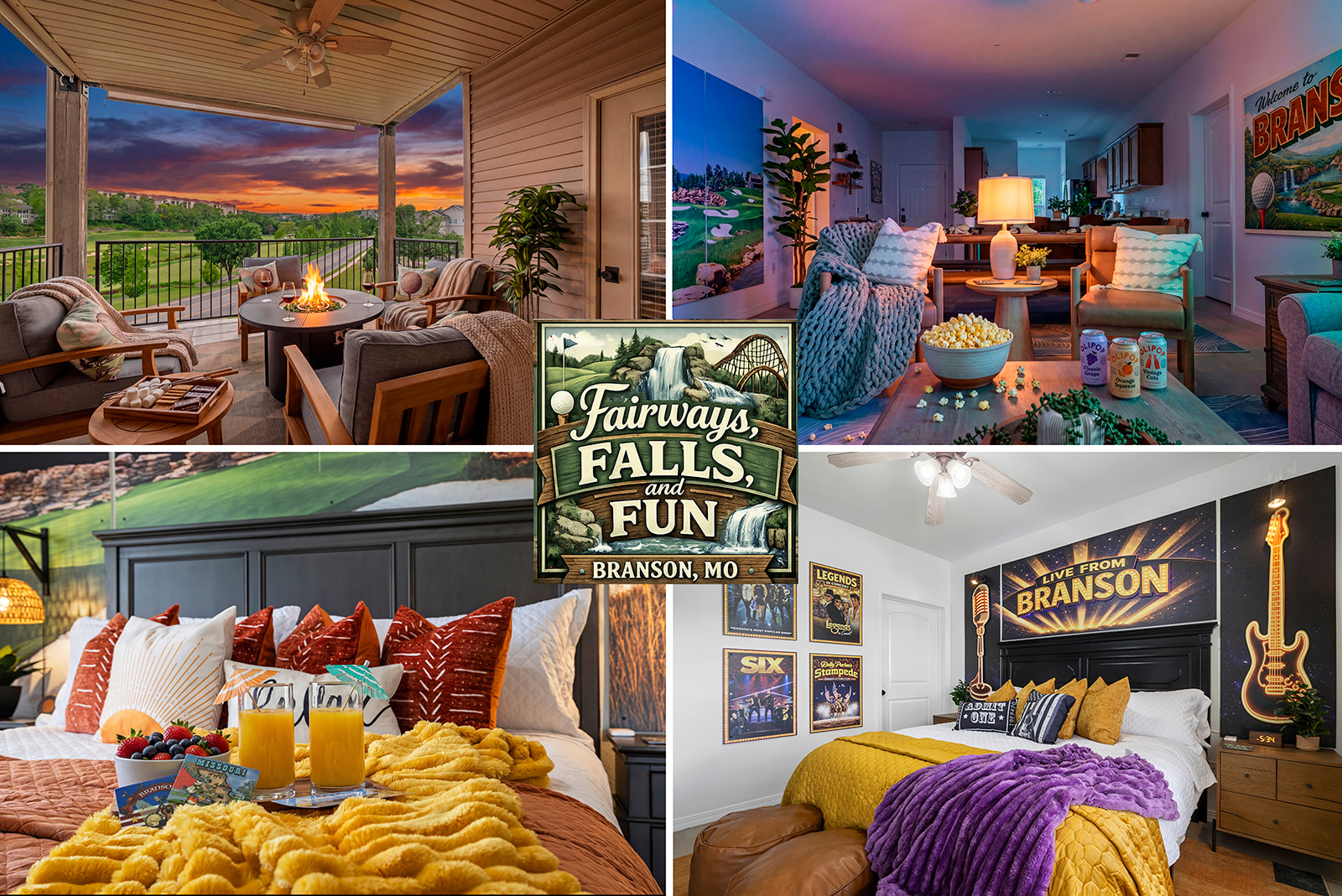 Welcome to Fairways, Falls and Fun! Your relaxing getaway right in the middle of all the action in Branson.