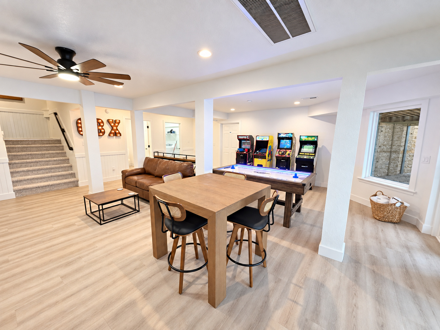 Rec room sitting area
