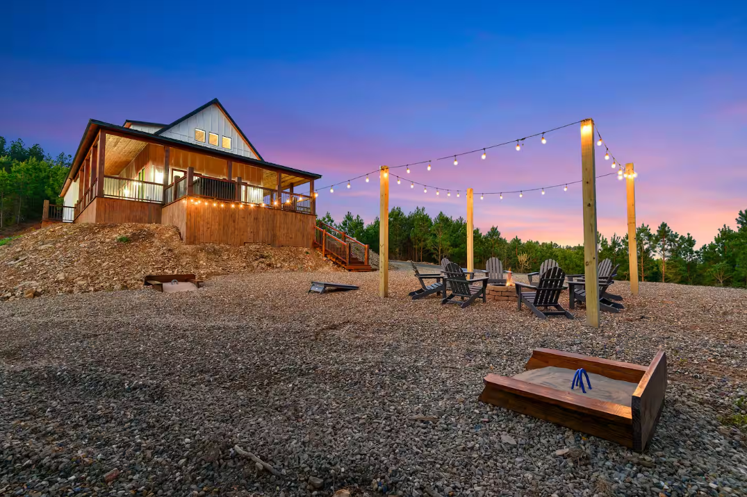 Horseshoes and the fire pit!
