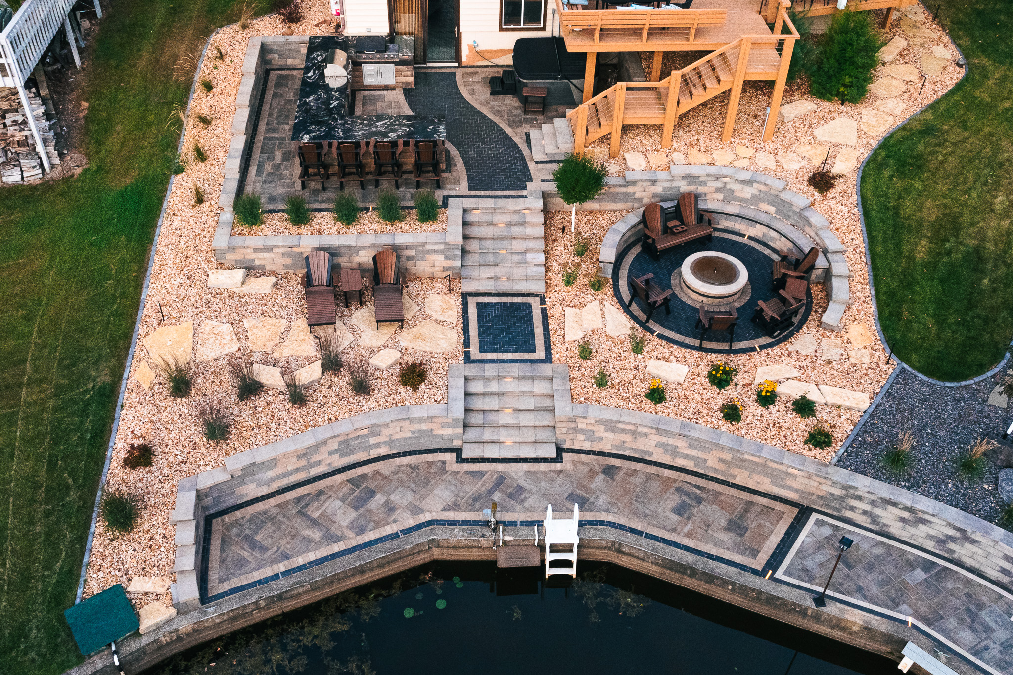 Upper drone shot view.