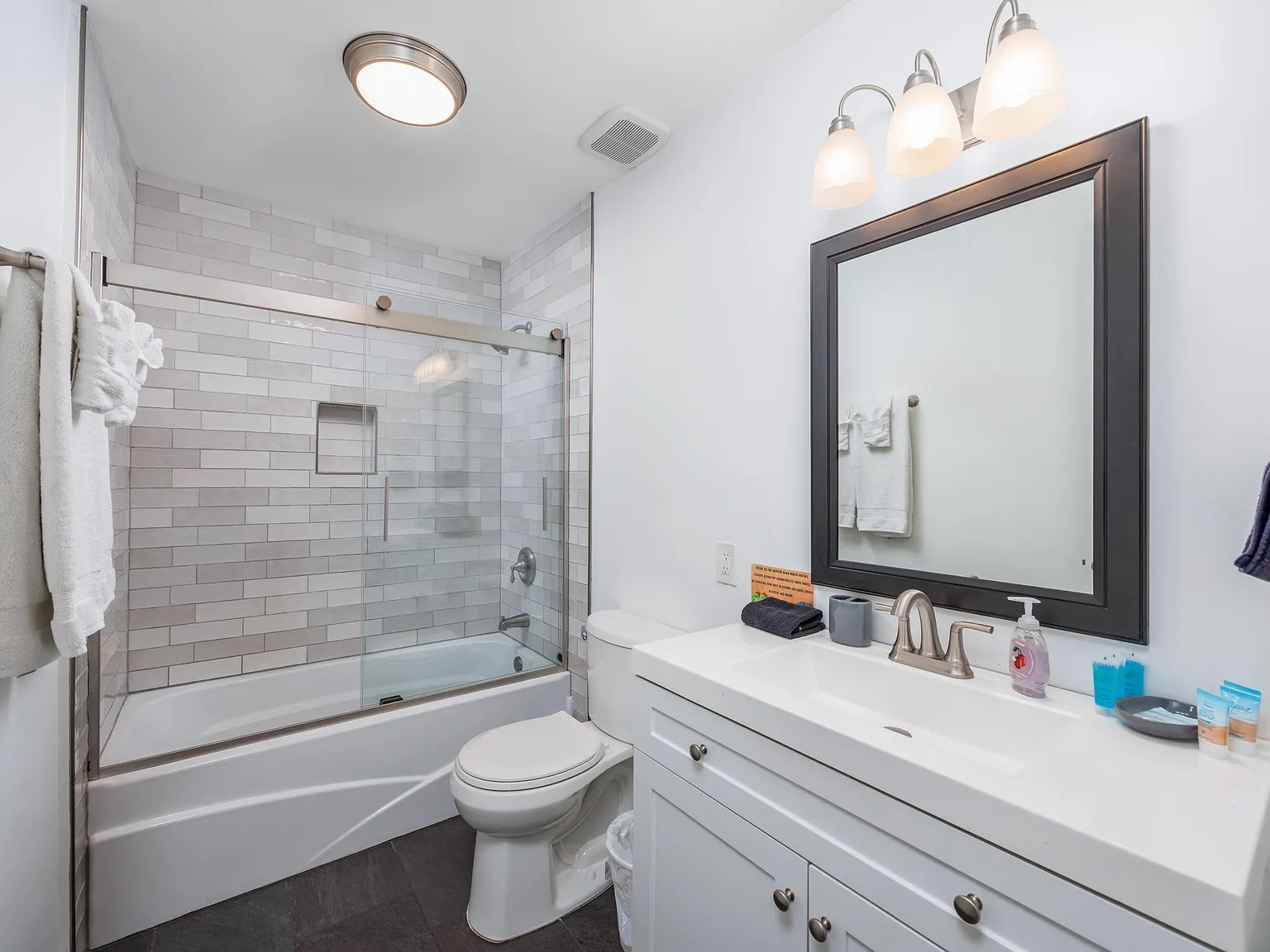 Newly renovated primary bathroom