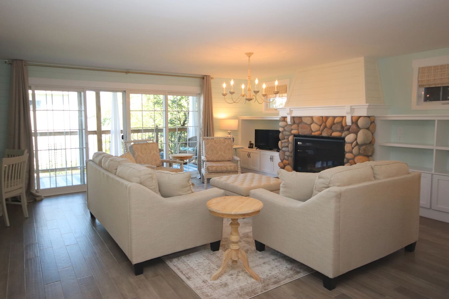 Living area and covered back patio