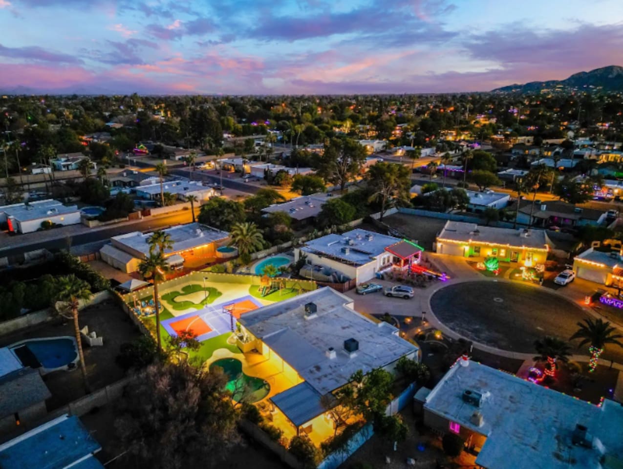 Tucked into a quiet Scottsdale street, but the backyard tells a completely different story.