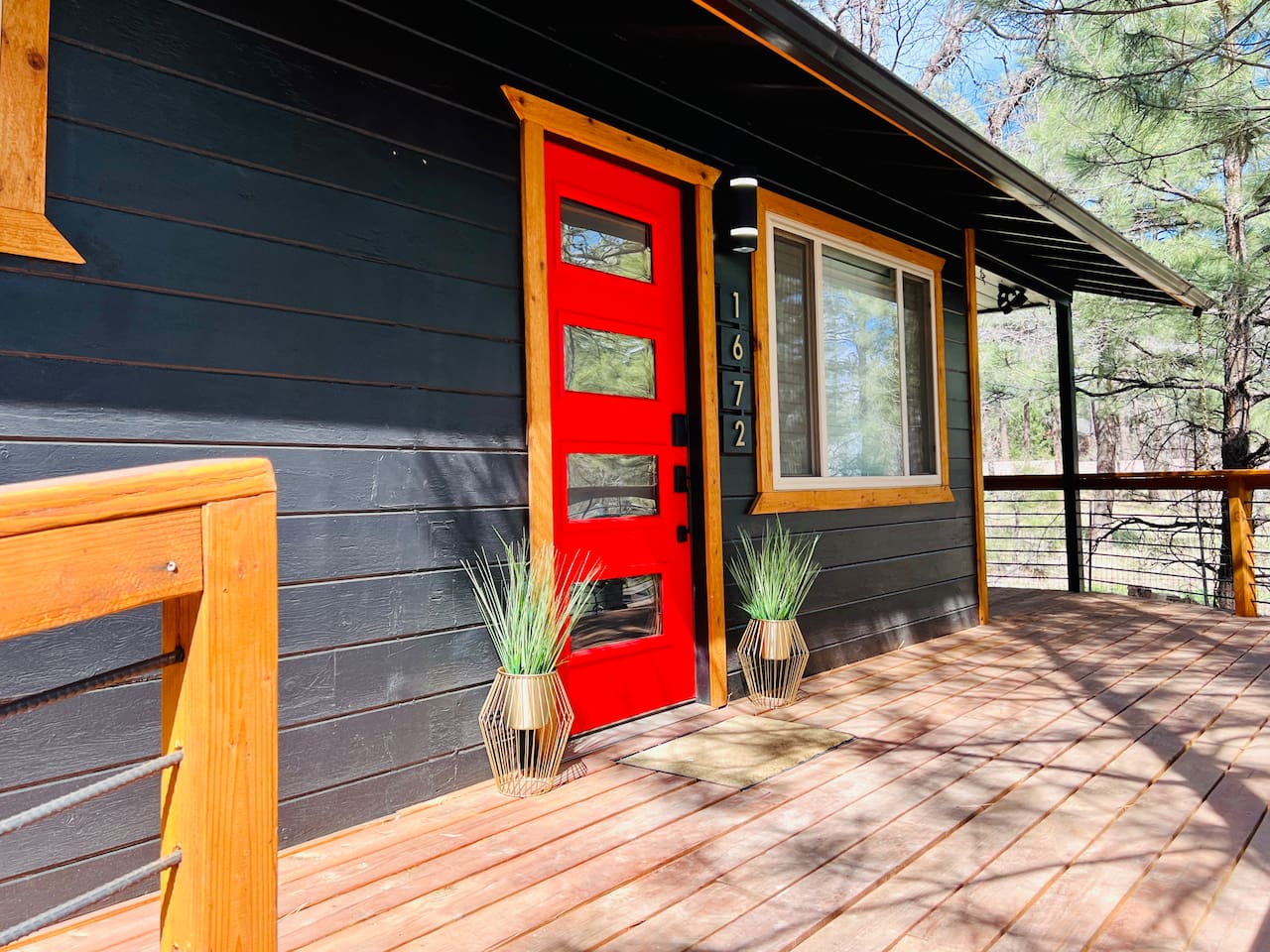 Welcome to the mountains? Yes yes yes! Mid-century modern vibes all day, HUGE front and rear porches for hanging out alllll dayyyyy longggg.