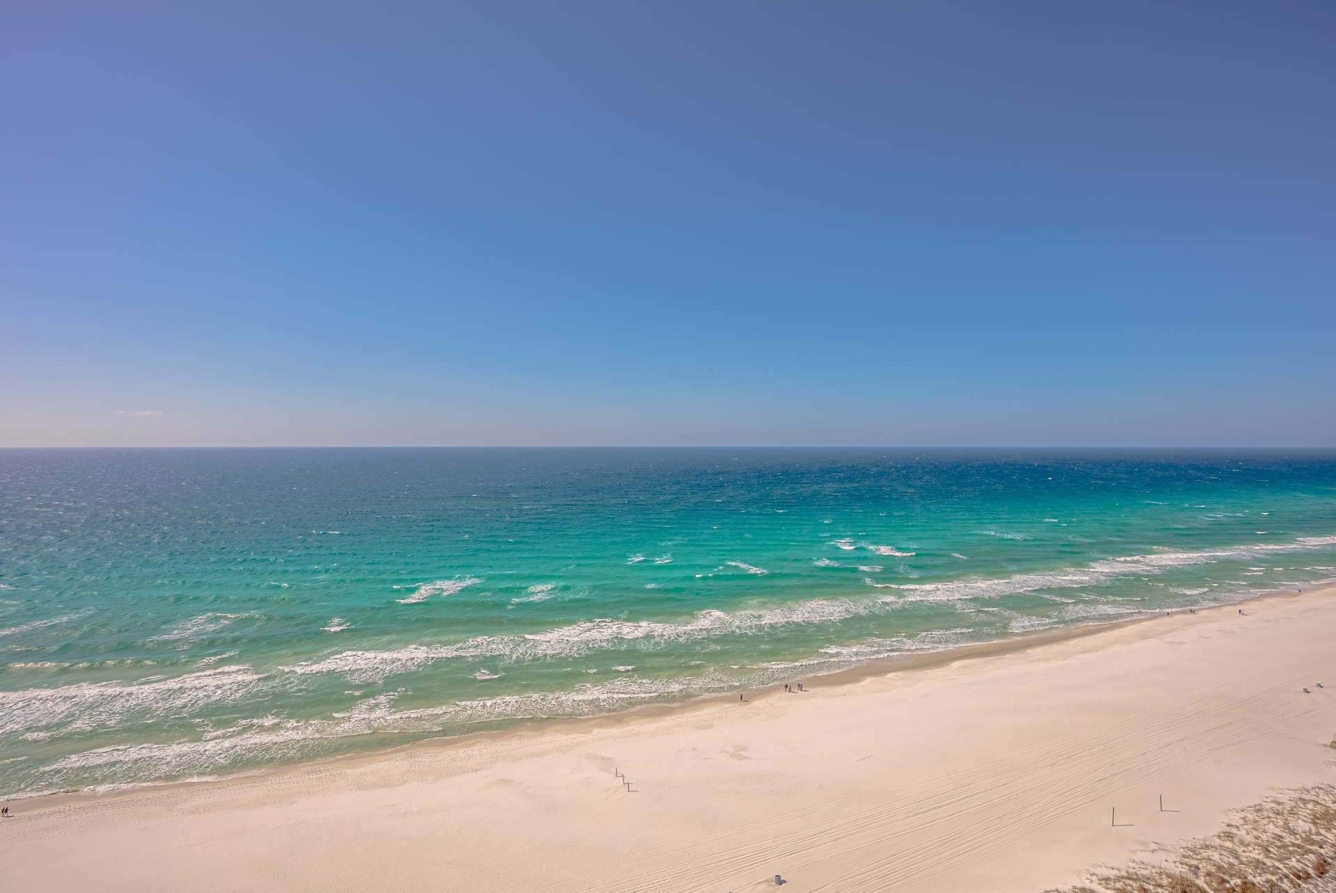 Beach view from the balcony