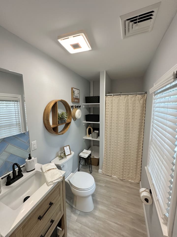 Back Bathroom with Shower stall