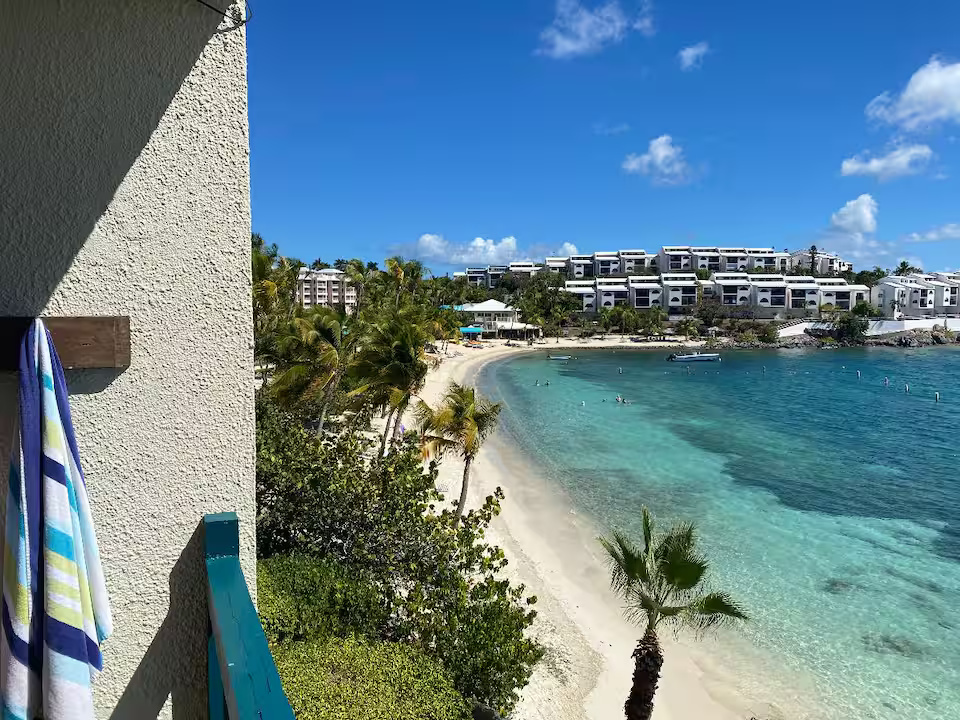 Unobstructed Caribbean views from your private waterfront balcony.