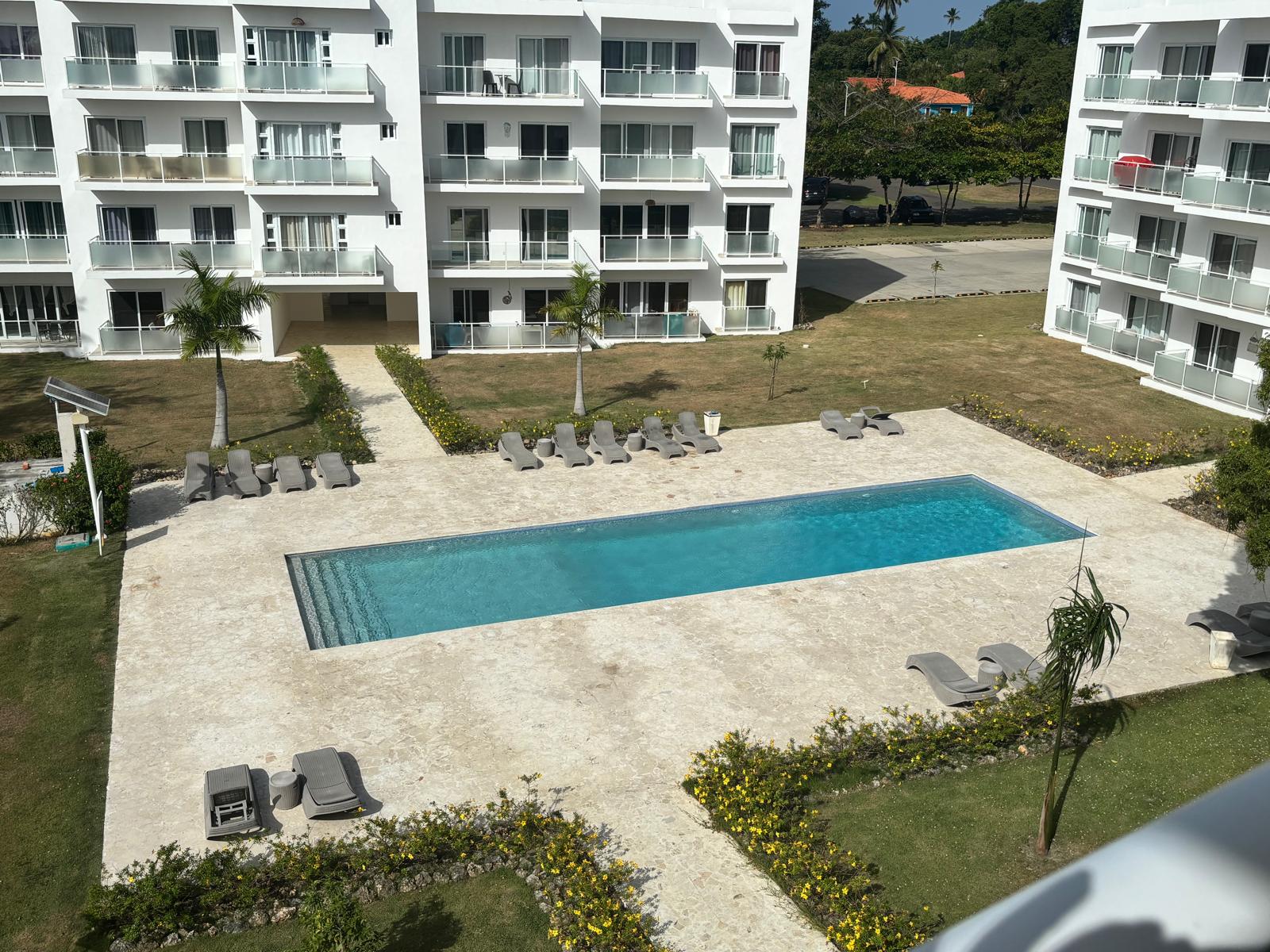 Pool view from balcony