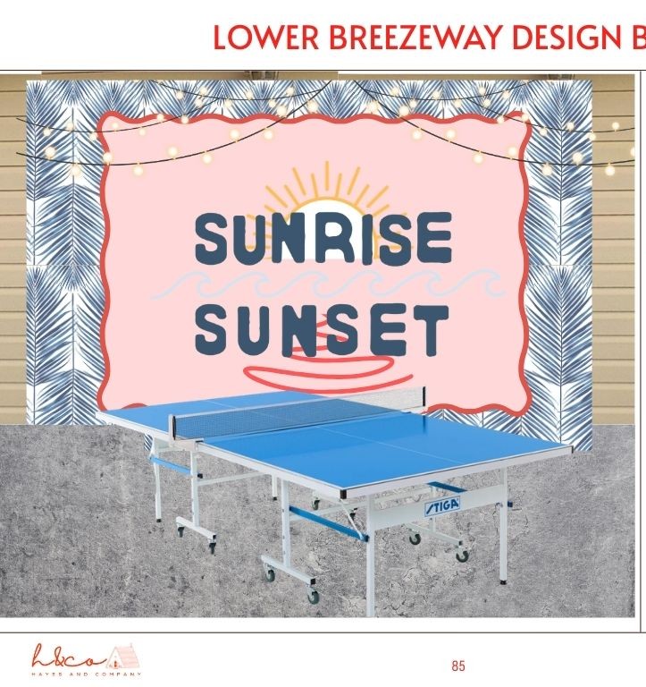 Fun Galore!
A little sneak peek of the ping-pong table—get ready for some friendly competition. 🏓