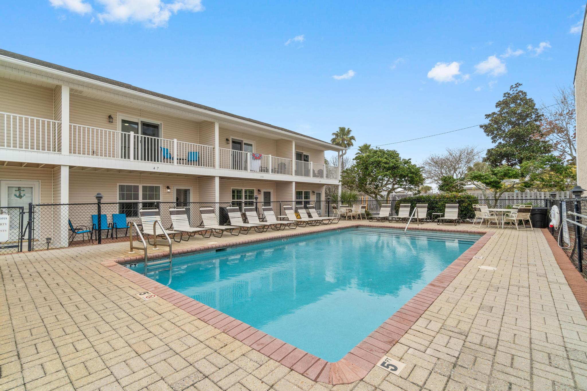 Pool outside the front door. There are 2 pools.