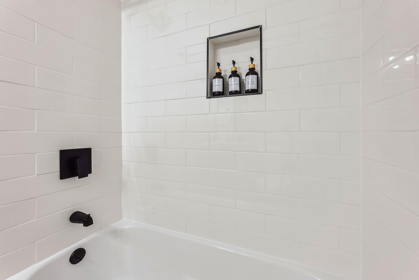 Complimentary shampoo, conditioner and body wash are provided for you.