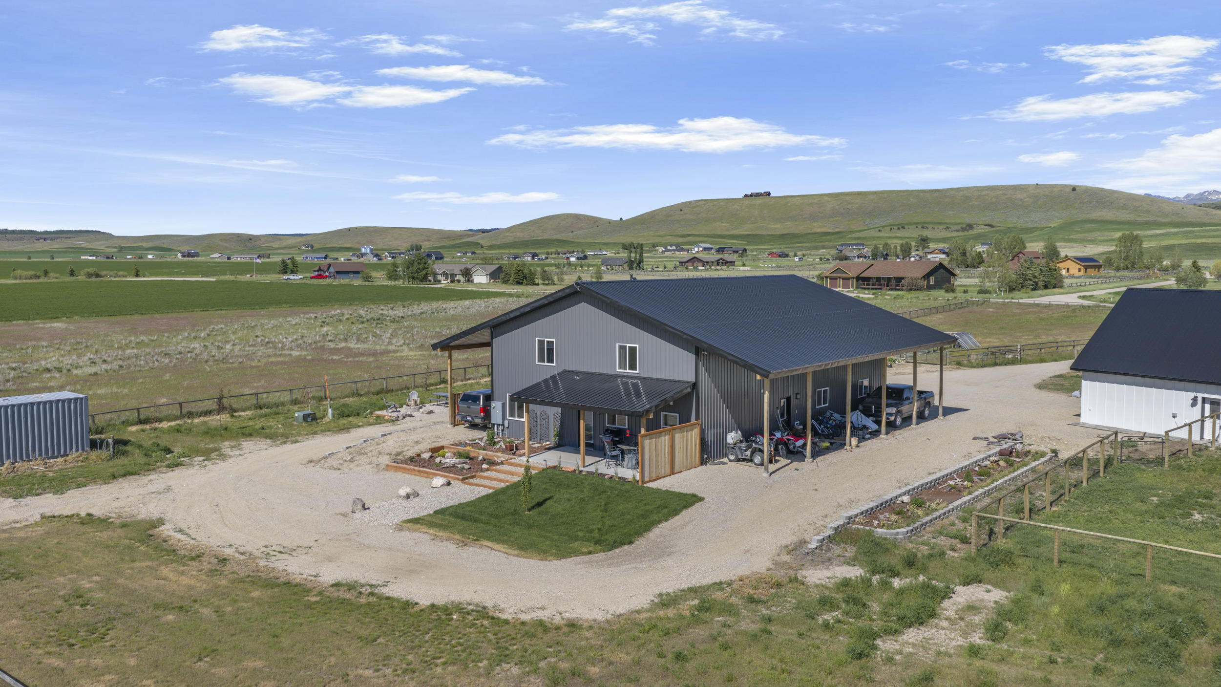 Ariel view of the home.