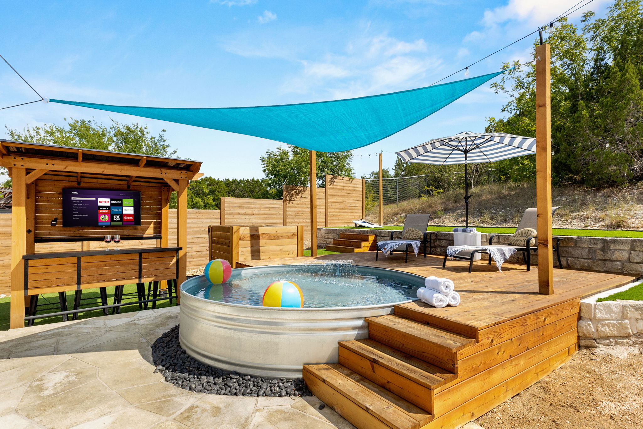 Heated pool! Cool off in the summer or warm up in the winter!