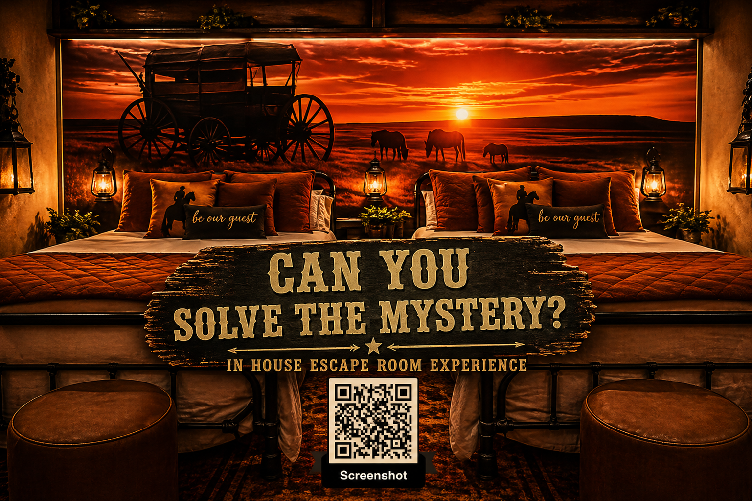 Unique "escape room" style in-house mystery!  