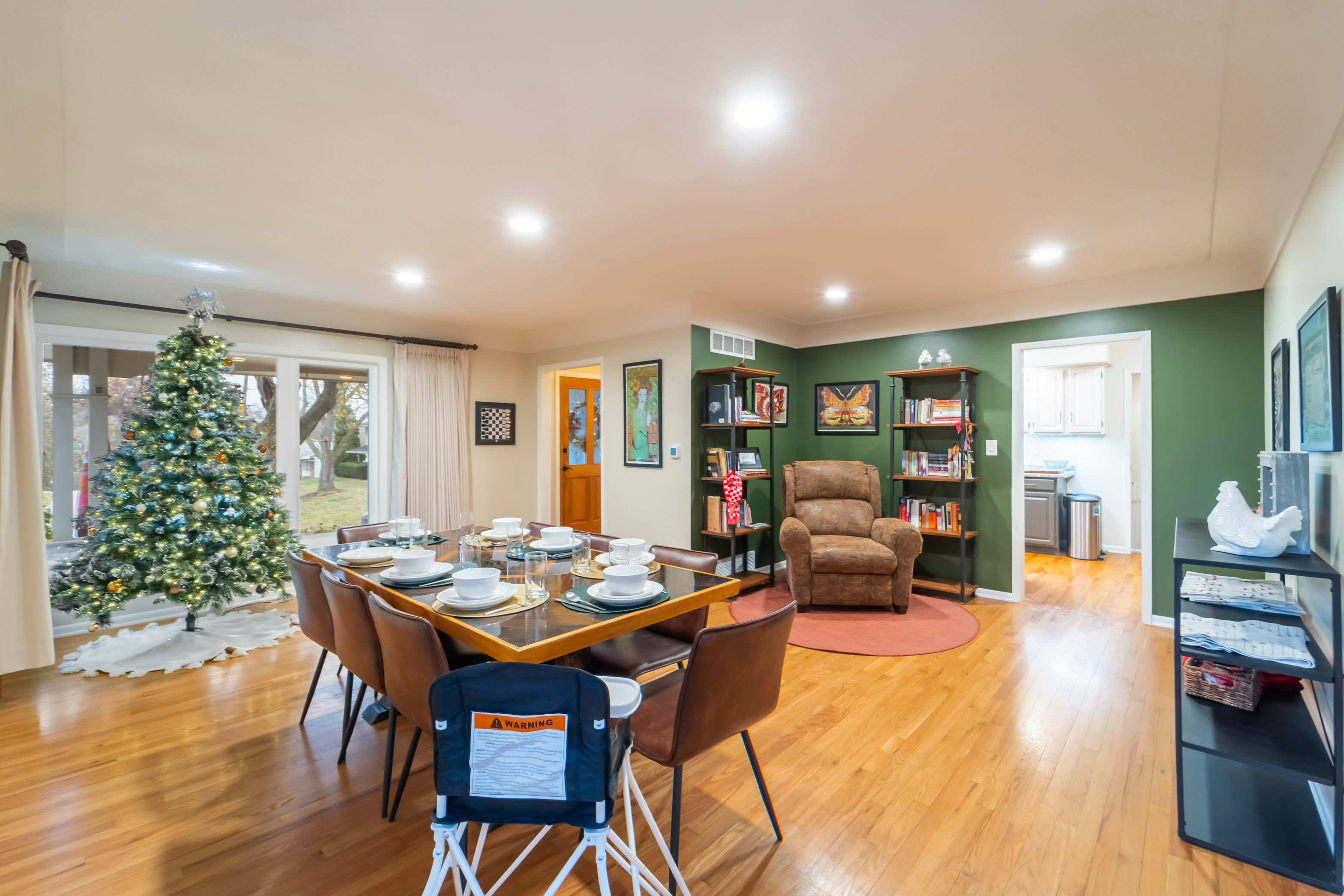 The Christmas tree is up and ready to host your family's presents!