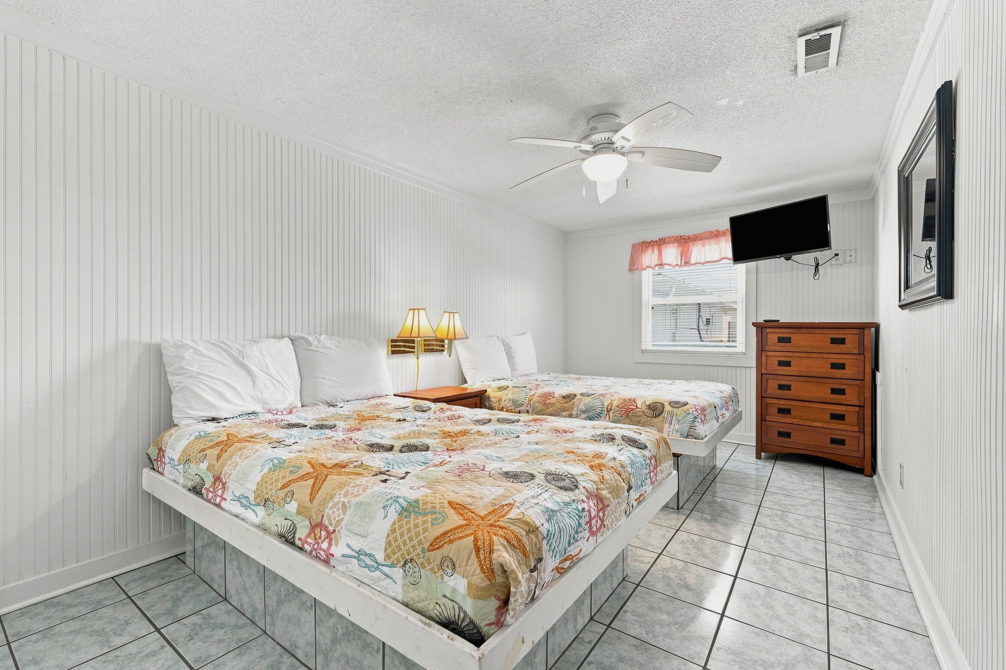 Primary Bedroom with two Queen beds