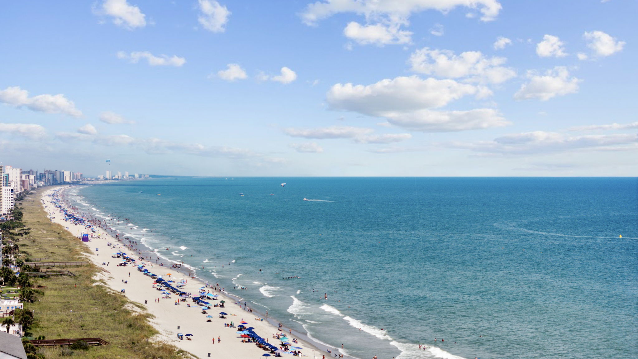 Enjoy views of the gorgeous North Myrtle Beach oceanfront from the balcony