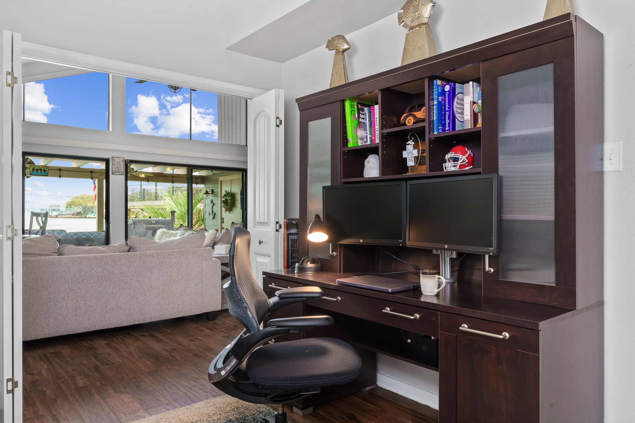 Work-from-lake-life vibes. Enjoy peaceful productivity with stunning lake views just steps away when it’s time to unplug.