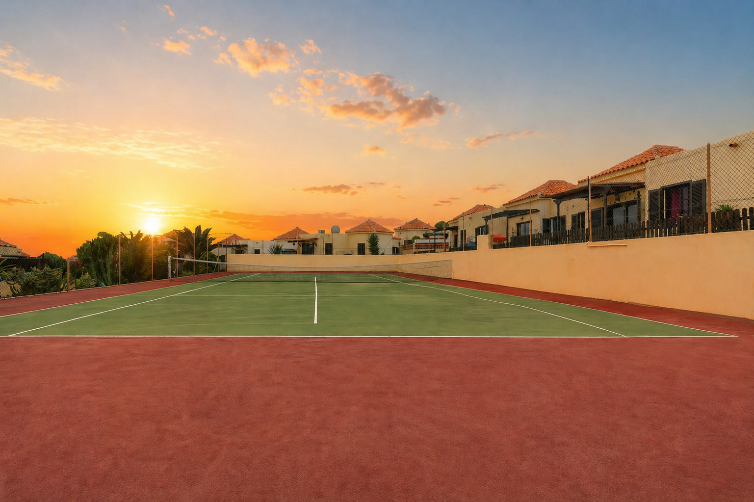 Communal tennis court within the complex (currently not available)