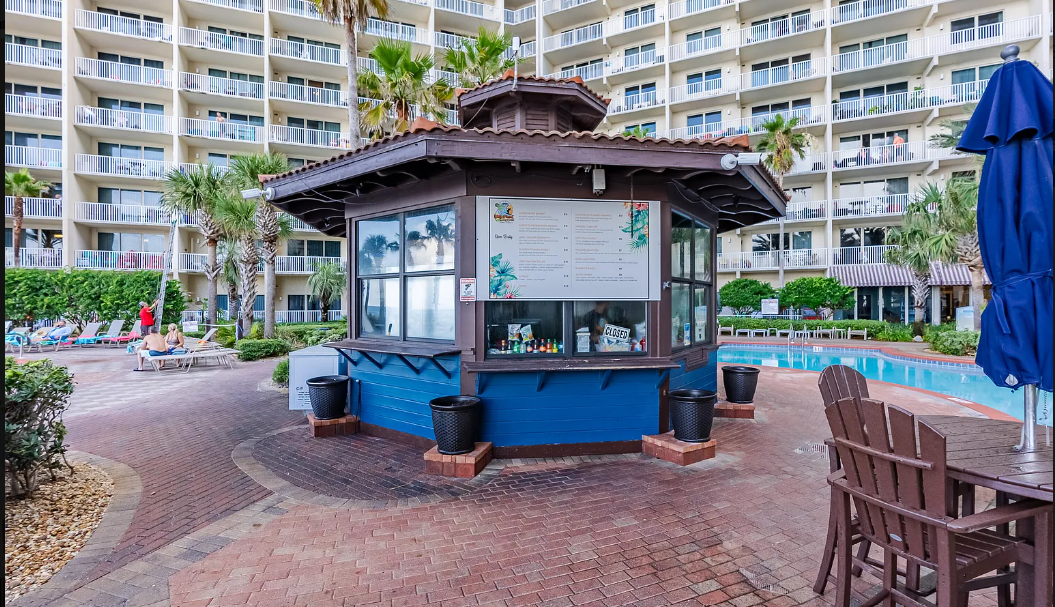 Poolside Food Tiki Hut