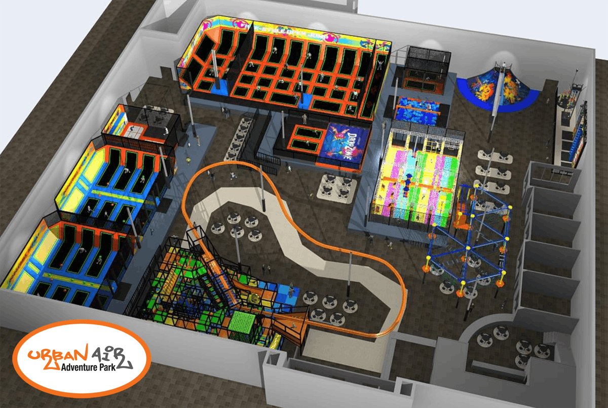 Urban Air Adventure park is a one min drive away!