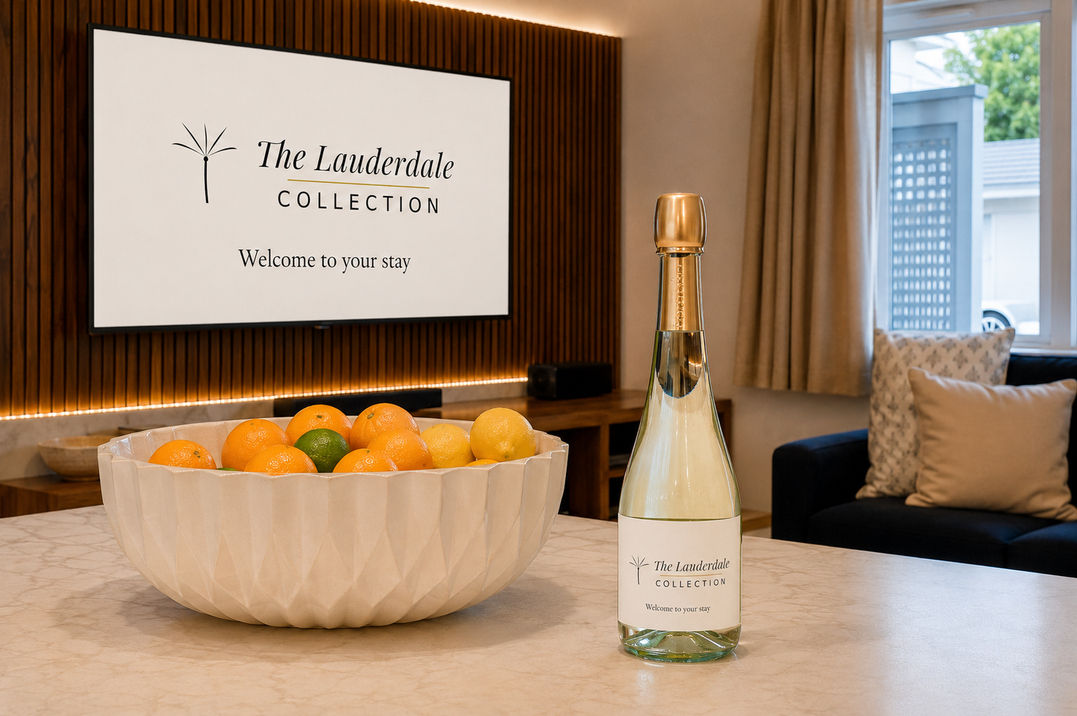 🍾 We leave a bottle of champagne on the house to welcome you!