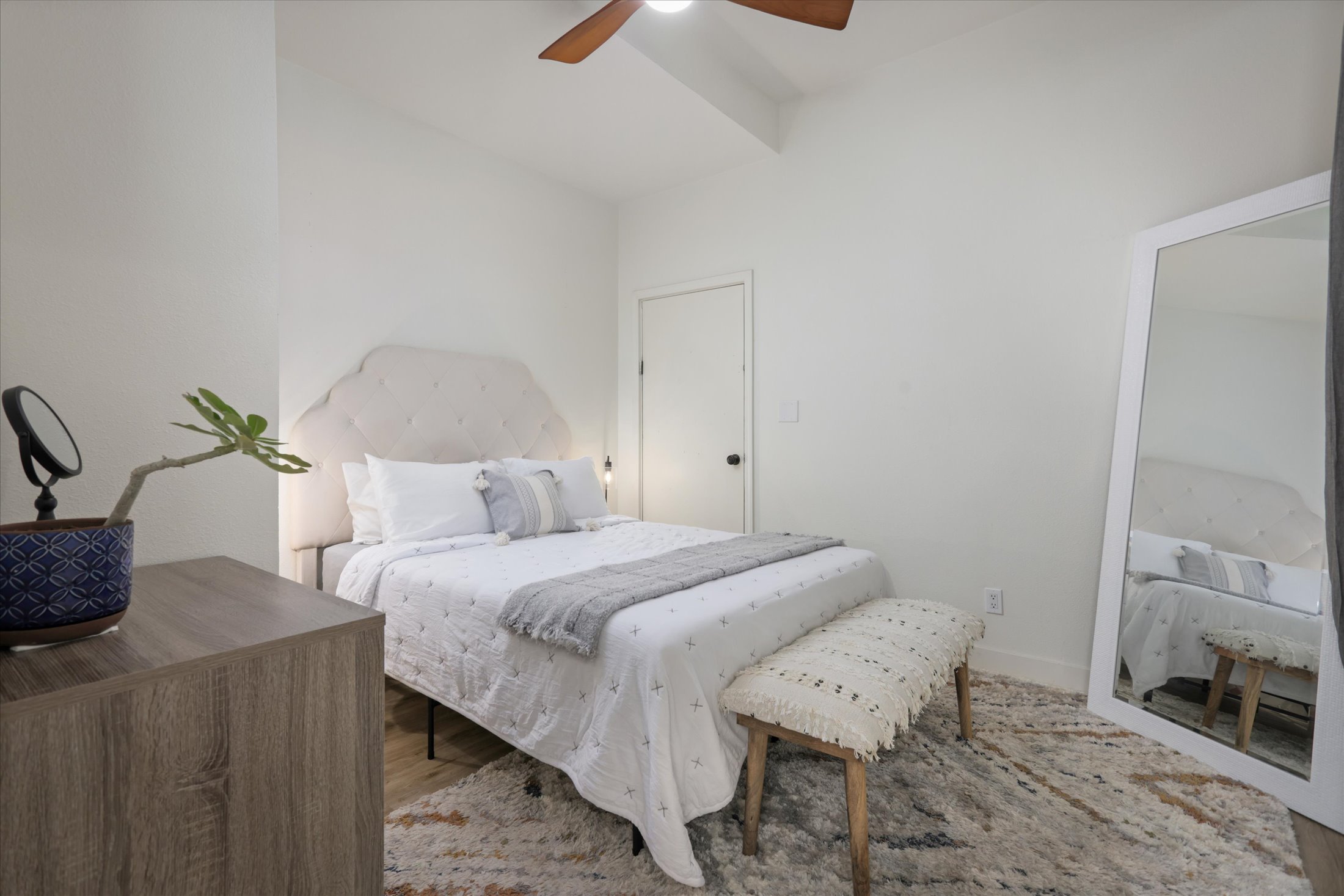 Front bedroom with queen size bed